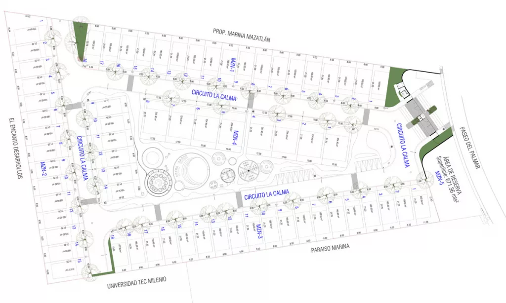Master Plan - La Calma Marina Mazatlán Casas Fraccionamiento